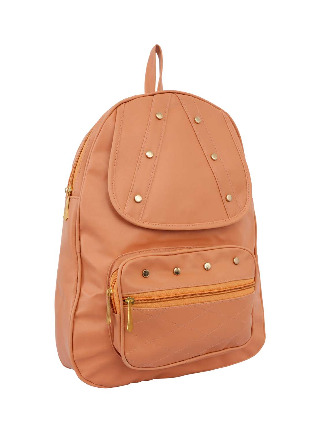 peach  leatherette (pu) fashion backpack - 15859018 -  Standard Image - 3