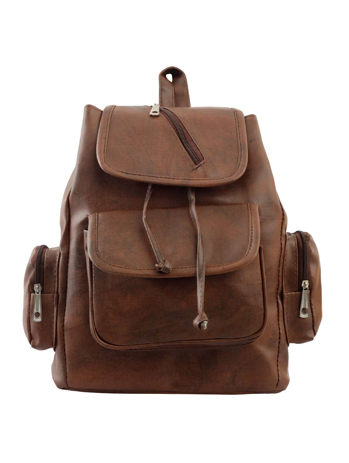 tan leatherette (pu) fashion backpack - 15859024 - Zoom Image - 0