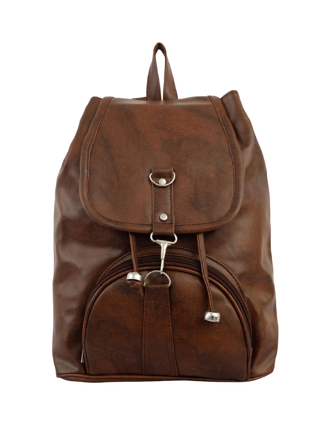 tan leatherette (pu) fashion backpack - 15859030 -  Zoom Image - 0