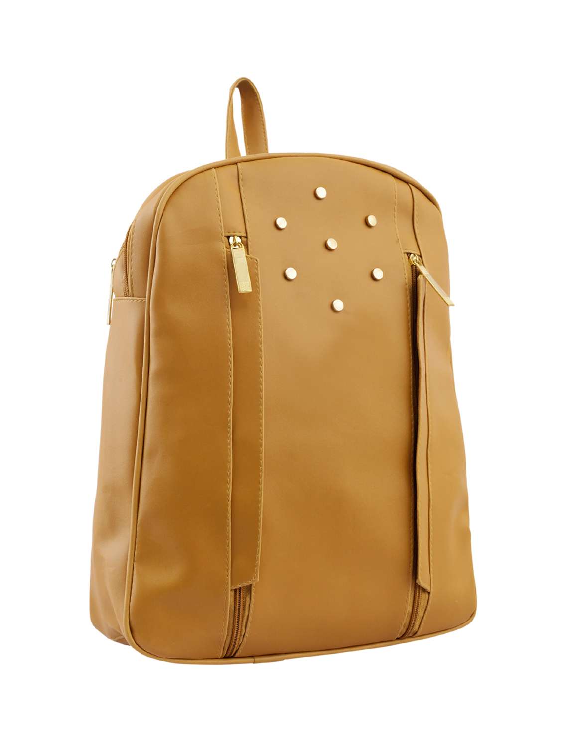 yellow leatherette (pu) fashion backpack - 15859034 -  Standard Image - 3
