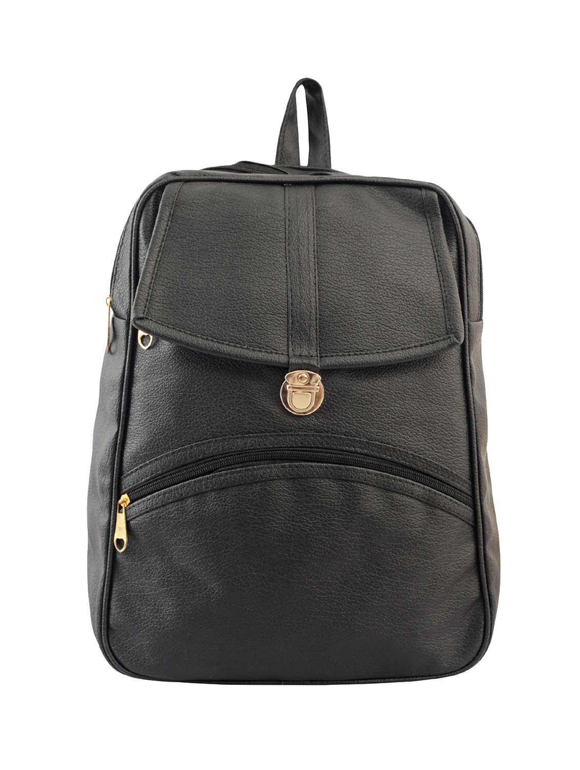 black leatherette (pu) fashion backpack - 15859037 - Zoom Image - 0