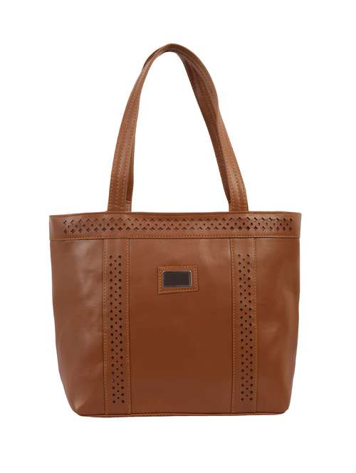 tan leatherette (pu) handbag - 15859180 - Standard Image - 0