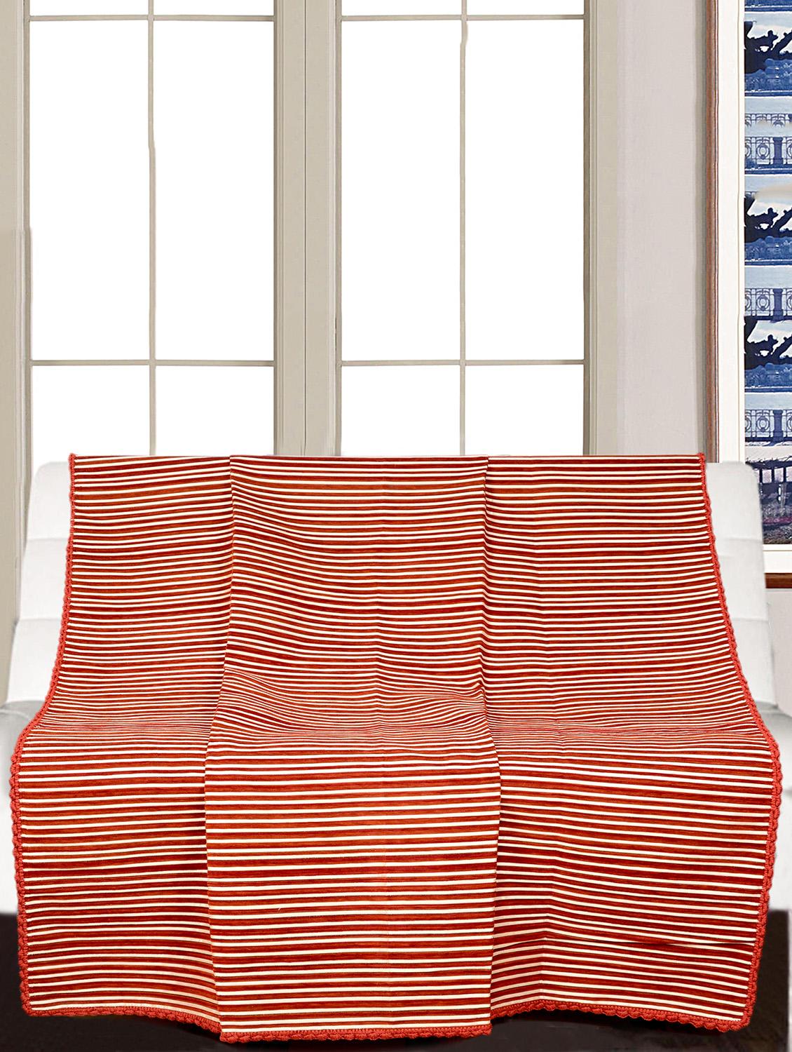 saral home soft decorative viscose chenille throw- 140x210 cm - 15862047 - Zoom Image - 0
