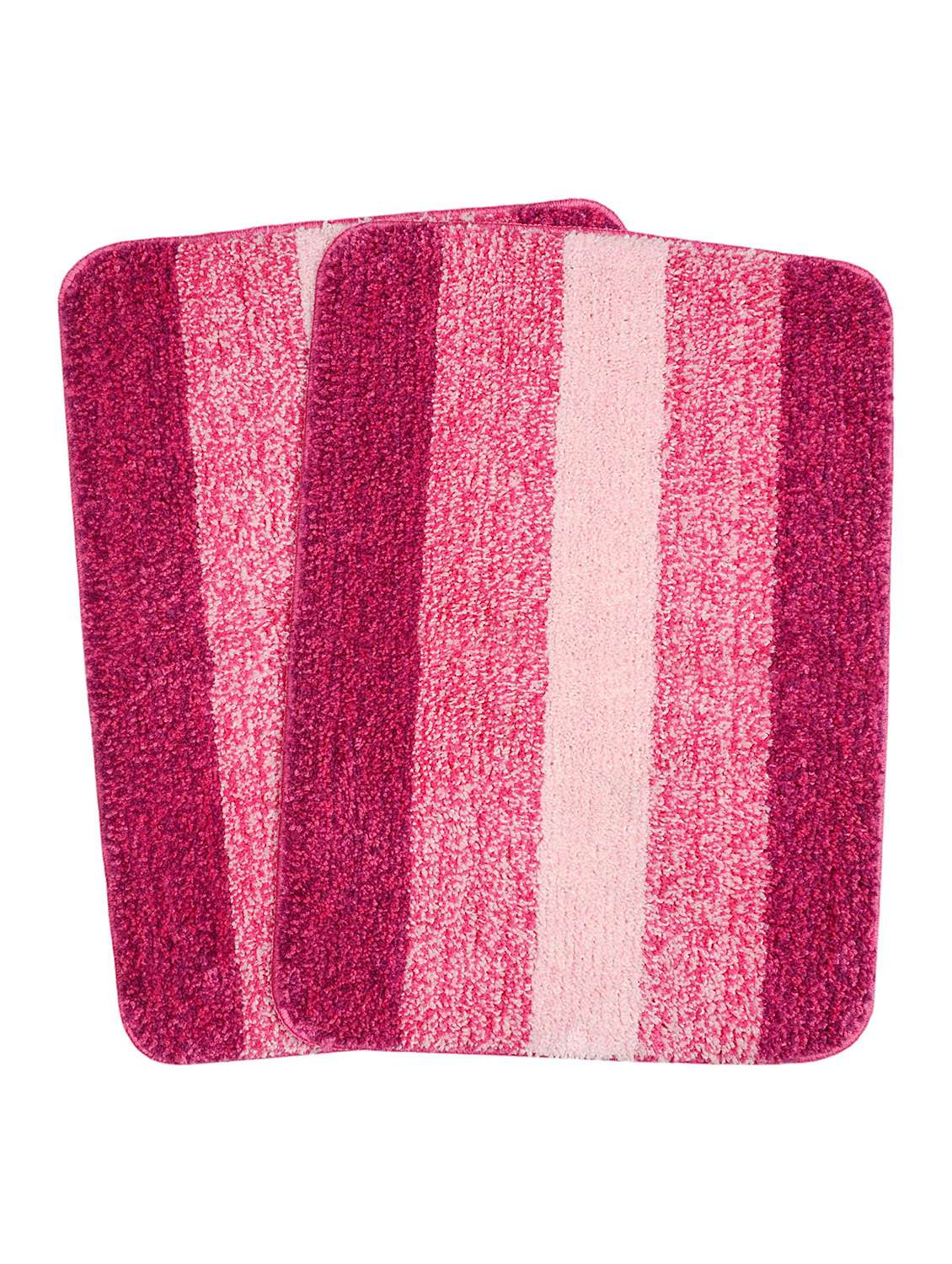 saral home soft microfiber bath mat (50x70cm) - pack of 2