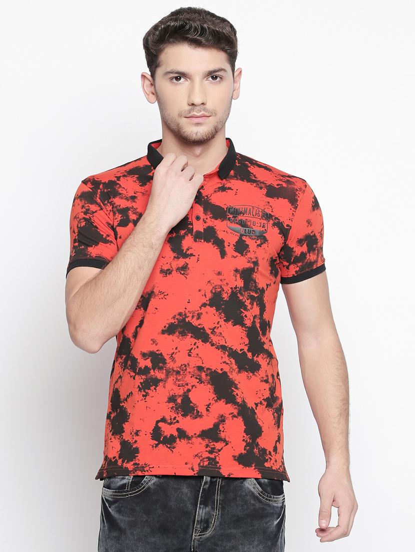 orange all over print t-shirt - 15863808 - Zoom Image - 0