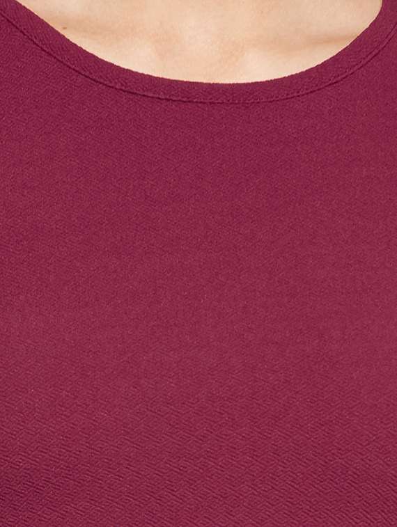 women's fit & flare solid dress - 15864560 -  Standard Image - 3