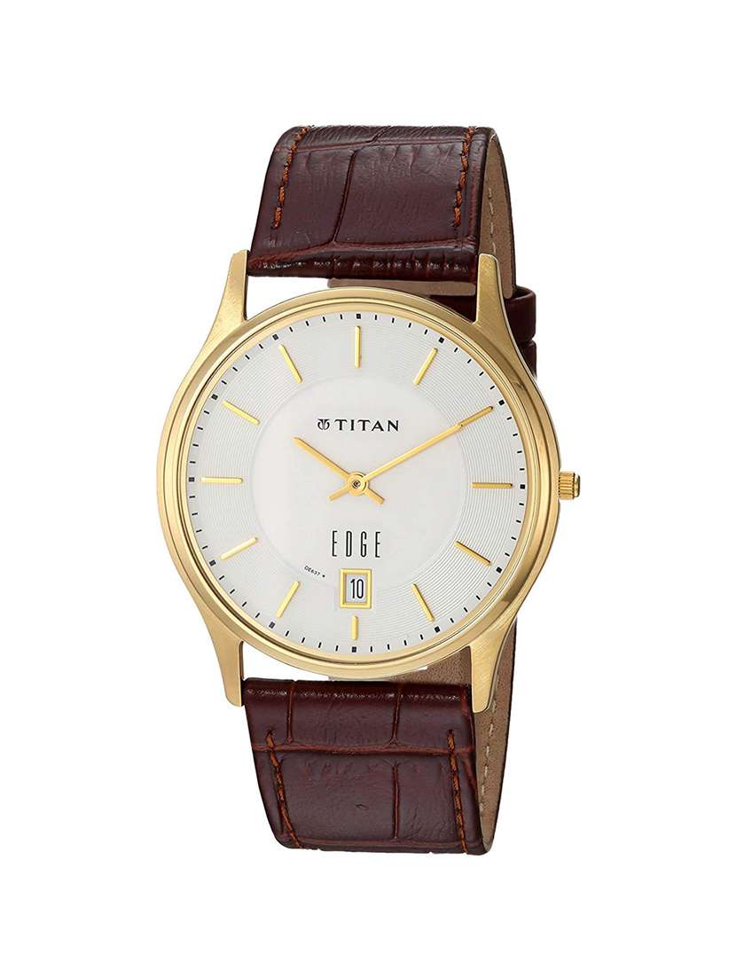 Buy online Leather Strap Analog Watch (1683yl01) from Watches for