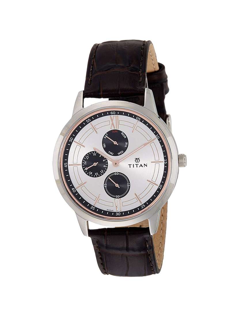 titan neo  leather strap analog watch-1769sl04