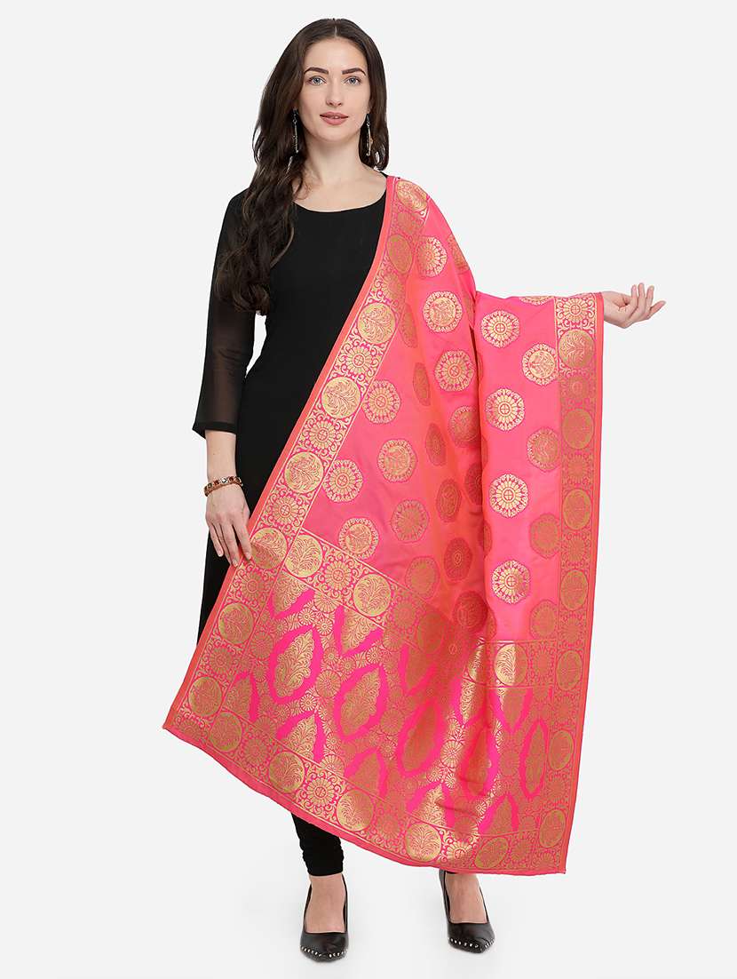 woven art silk dupatta