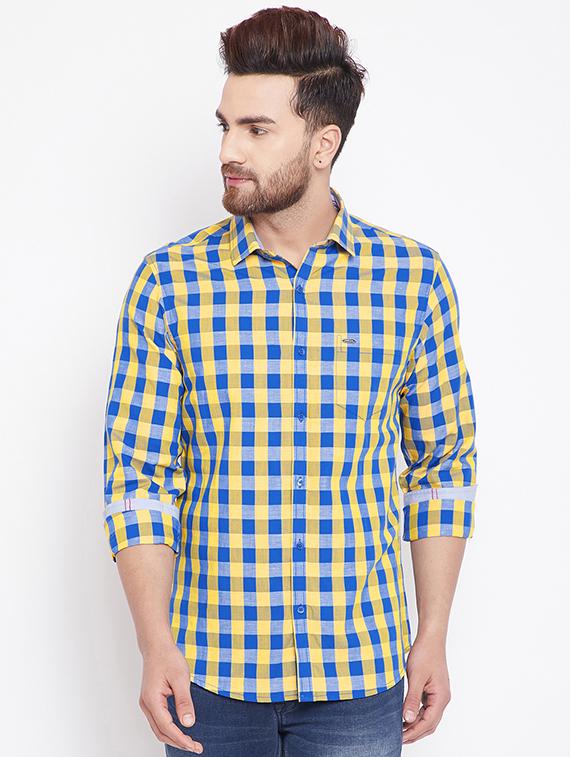 multi colored checkered casual shirt - 15870325 -  Zoom Image - 0