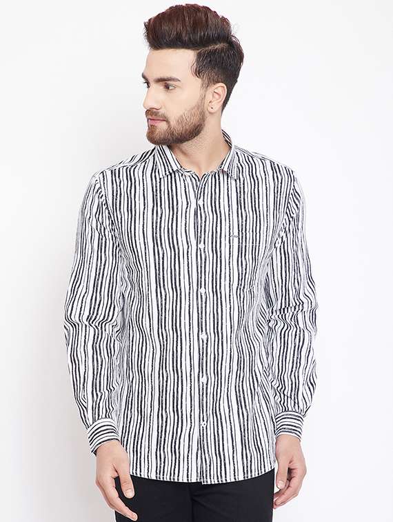 white striped casual shirt - 15870329 - Zoom Image - 0