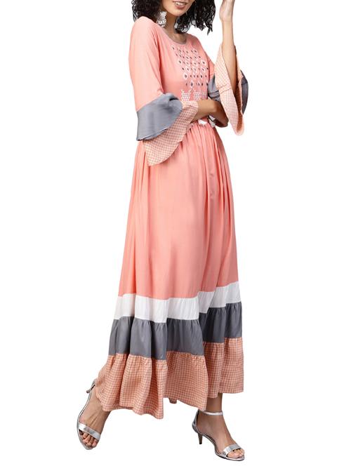tiered embroidered dress - 15870479 - Standard Image - 0
