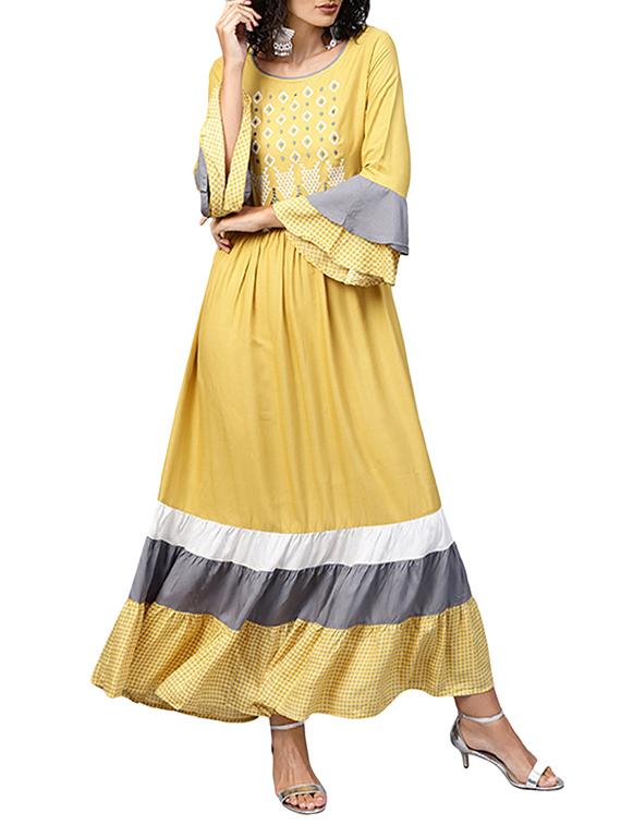 tiered embroidered dress - 15870500 - Zoom Image - 0