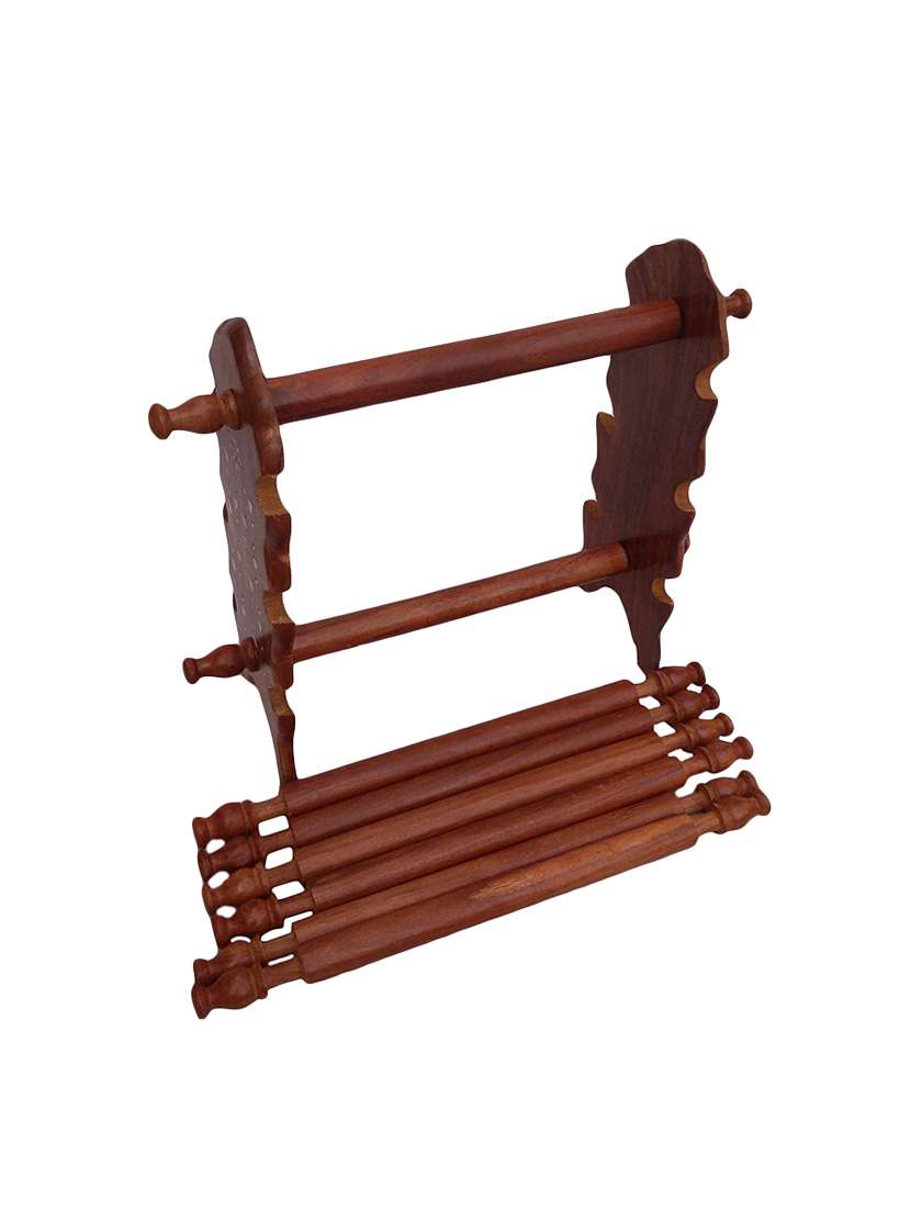 desi karigar sheesham wooden bangle stand (brown, 6 rod) - 15871468 - Standard Image - 5
