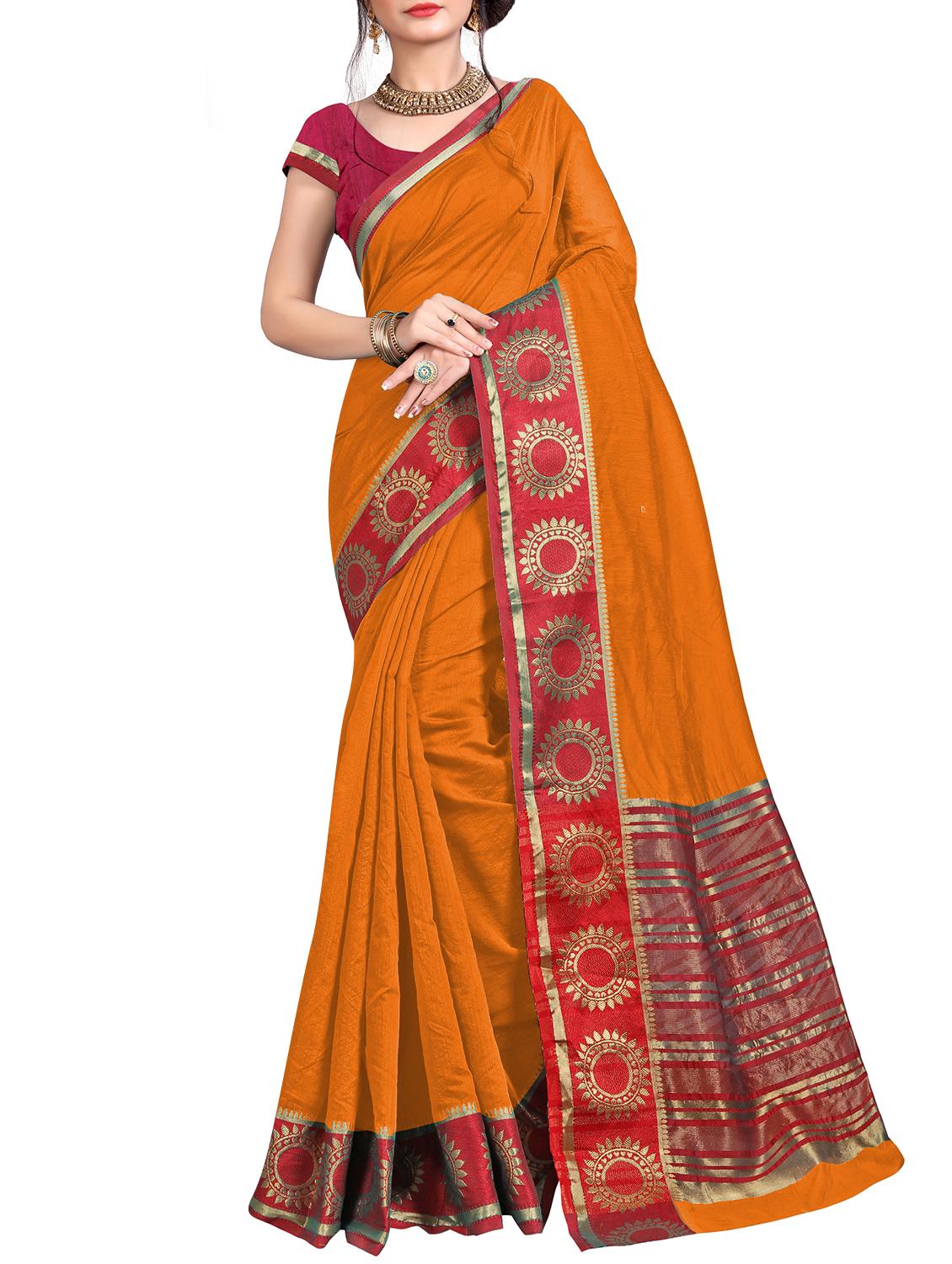 self design saree with blouse - 15871605 - Zoom Image - 0