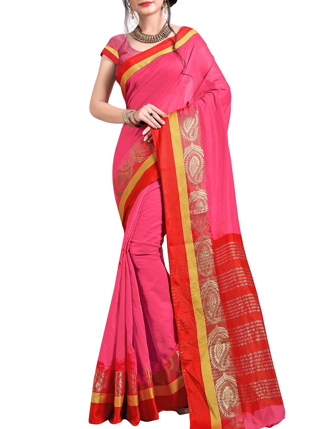 self design saree with blouse - 15871609 - Zoom Image - 0