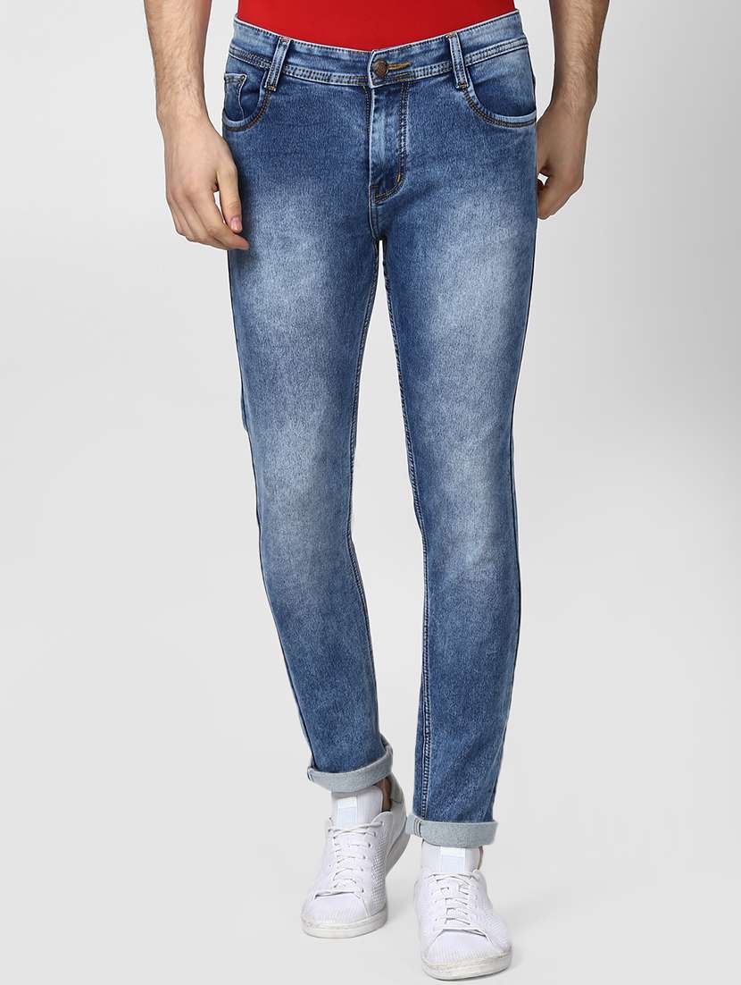 mens slim fit plain jeans - 15871786 -  Zoom Image - 0