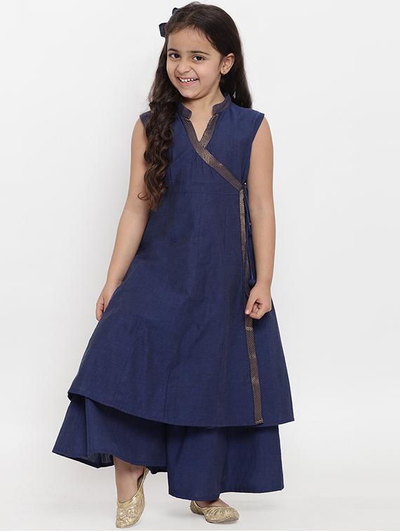 blue solid suit set - 15873093 - Standard Image - 3