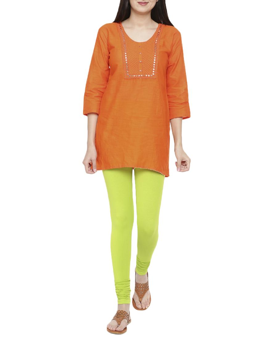 solid lycra churidar - 15877238 - Standard Image - 3