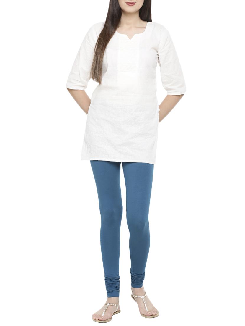 solid lycra churidar - 15877242 - Standard Image - 3