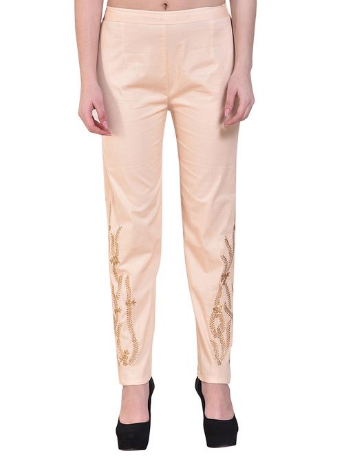 embroidered ankle length pant - 15877826 -  Standard Image - 0