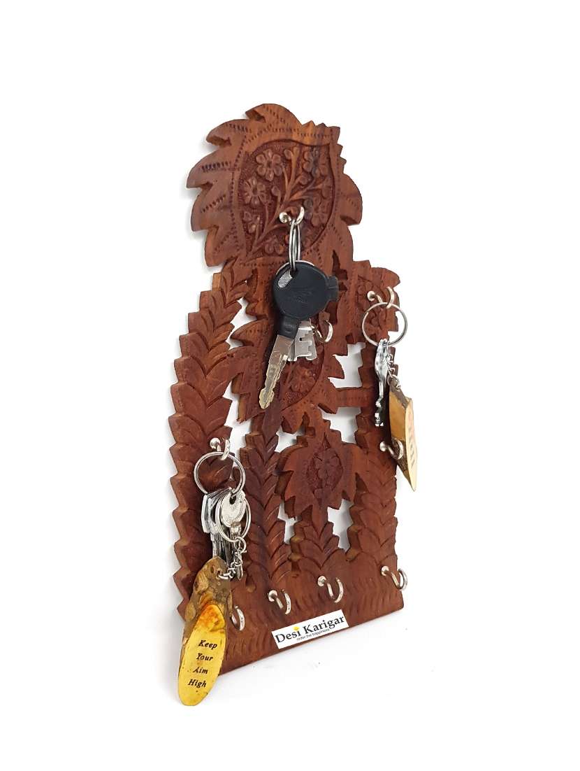 Buy online Handmade Wooden Key Hanger Holder Wall D  cor from Wall