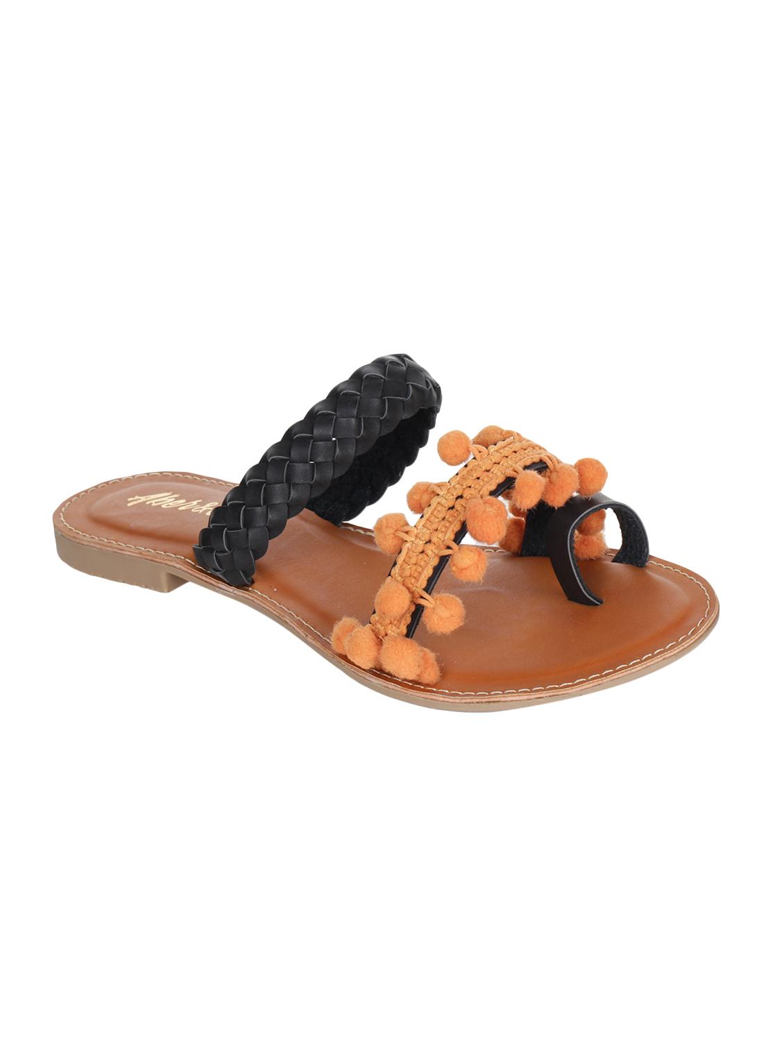 multi colored one toe sandals - 15881087 -  Zoom Image - 0