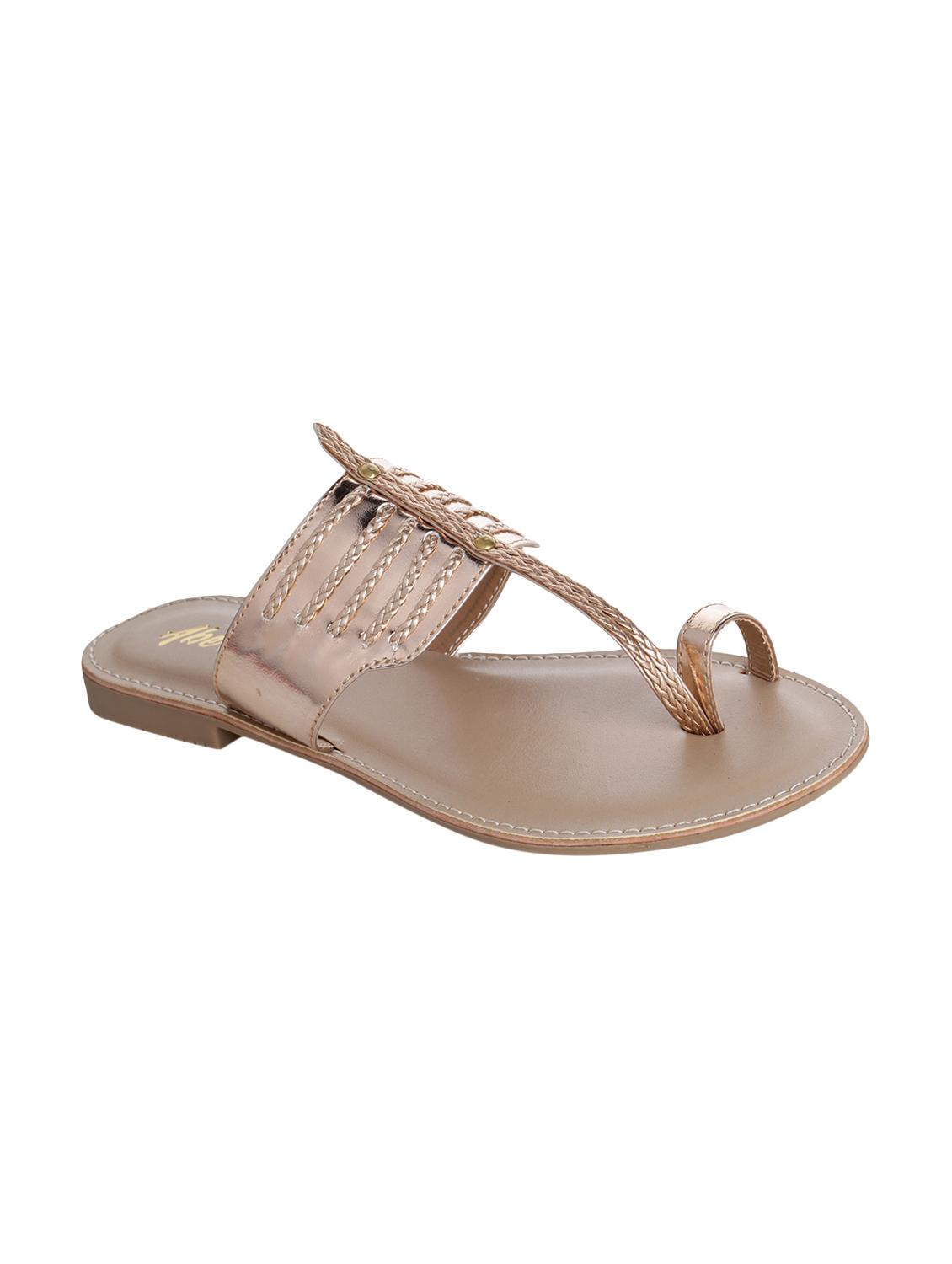 gold one toe sandals - 15881090 - Zoom Image - 0