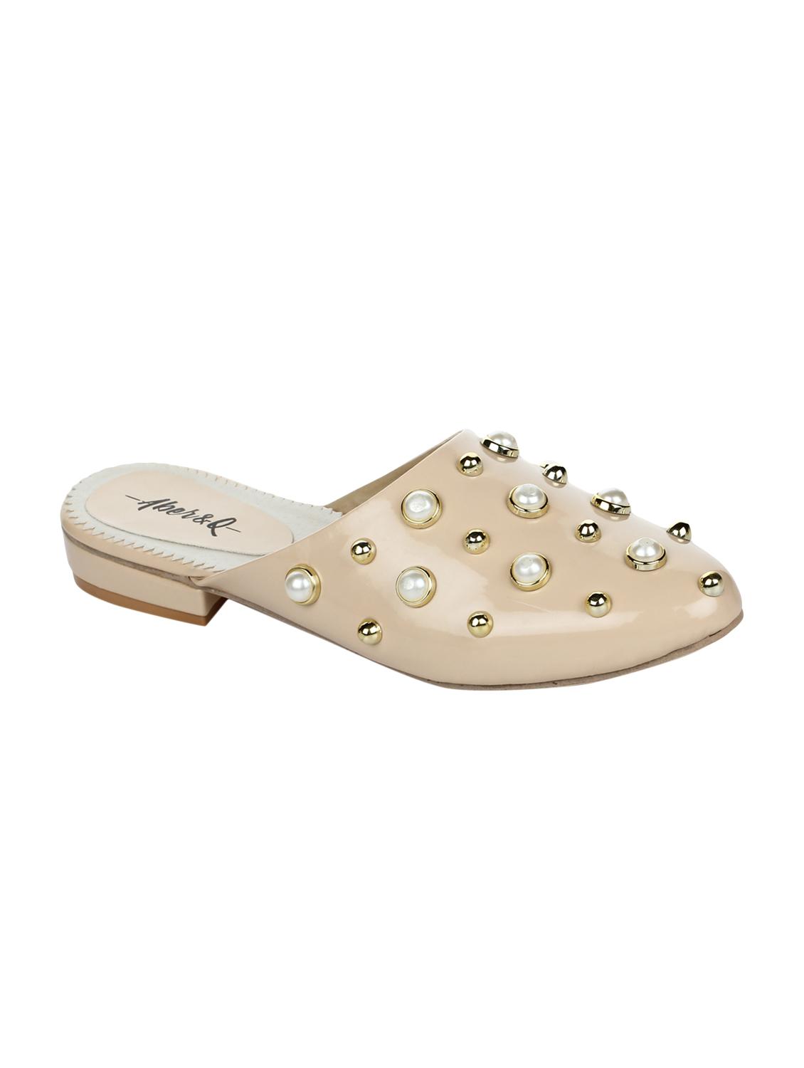 beige slip on mules - 15881106 - Zoom Image - 0
