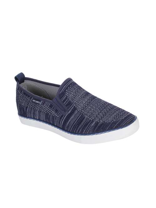 navy fabric casual slip ons - 15883135 -  Standard Image - 0