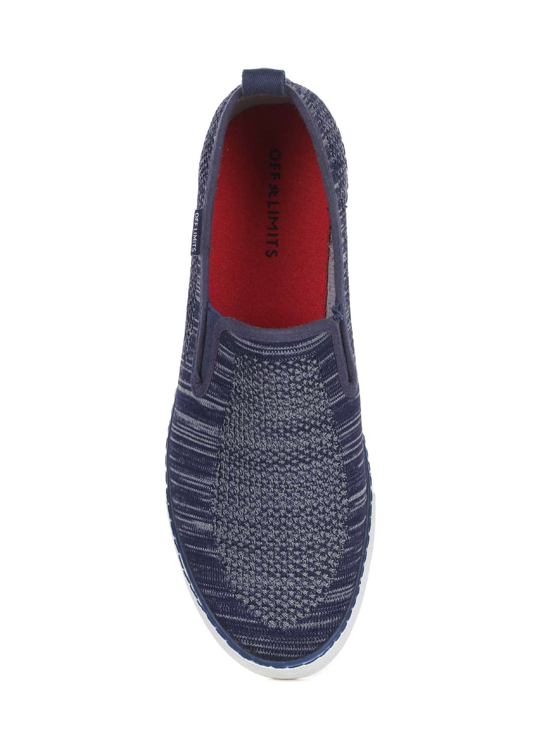 navy fabric casual slip ons - 15883135 -  Standard Image - 3