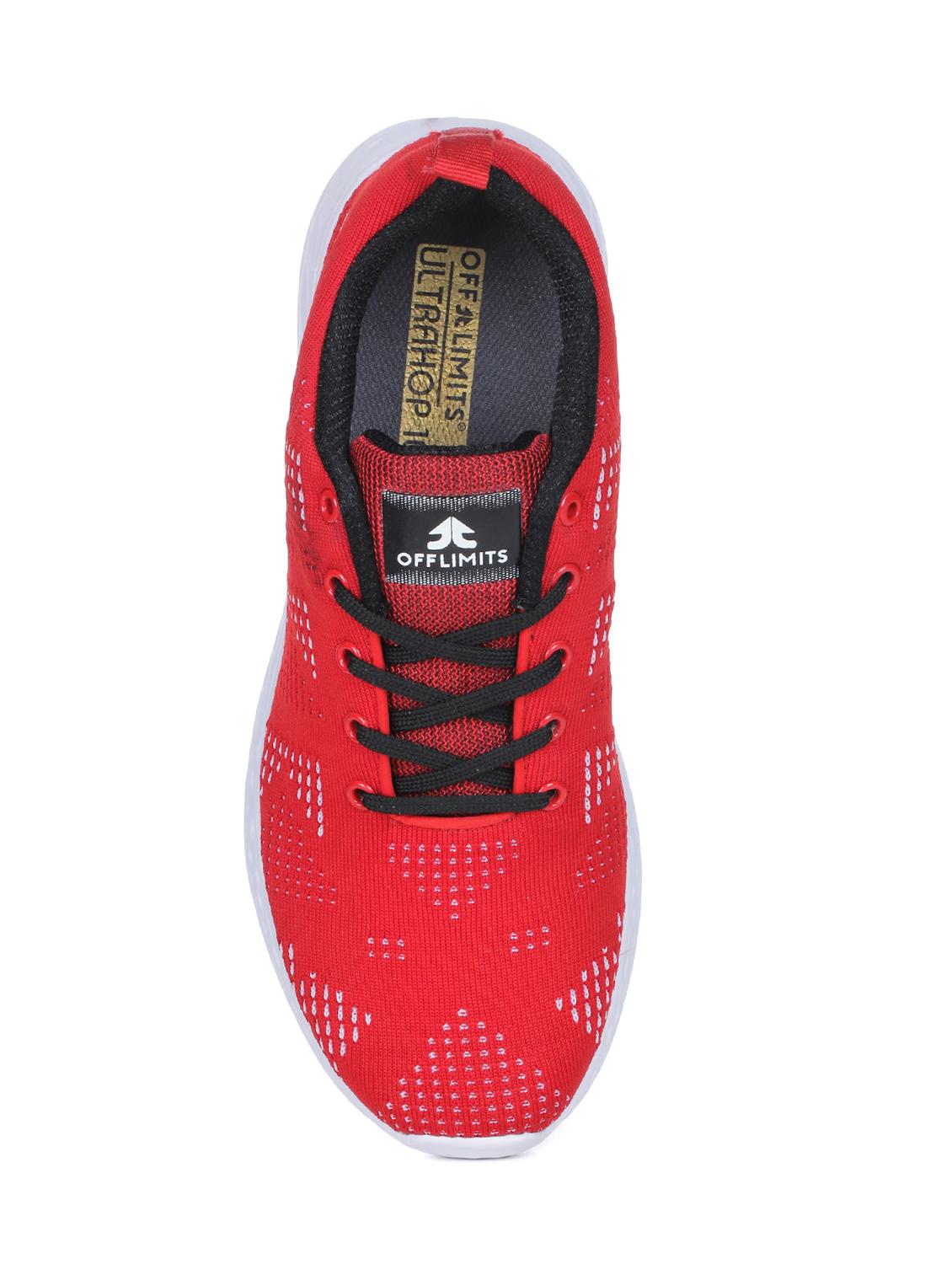 red fabric sport shoes - 15883187 - Standard Image - 3