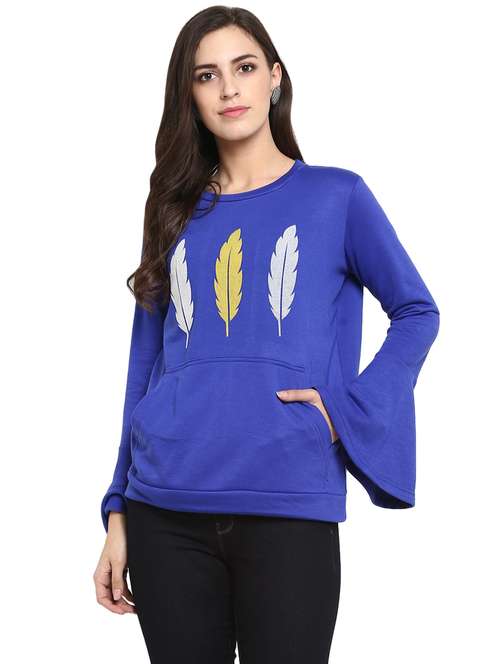 women's chest print sweatshirt - 15884270 -  Standard Image - 0