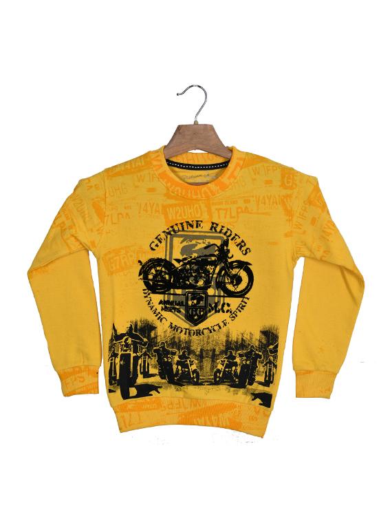 yellow cotton sweatshirt - 15884875 - Zoom Image - 0