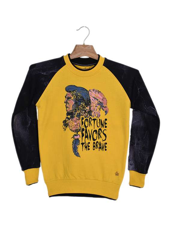 yellow cotton sweatshirt - 15884882 -  Zoom Image - 0