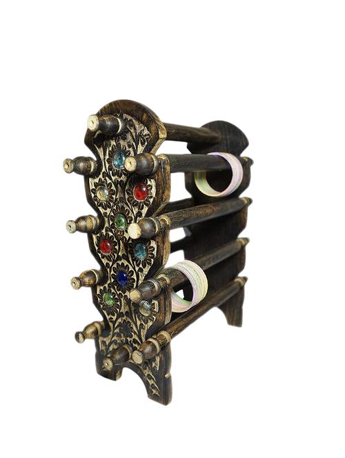 desi karigar wooden bangle stand/antique look wooden bangle holder - 15887459 -  Standard Image - 0
