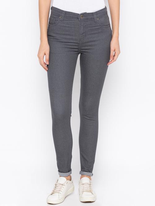 turn up hem skinny fit jeans - 15890269 - Standard Image - 0
