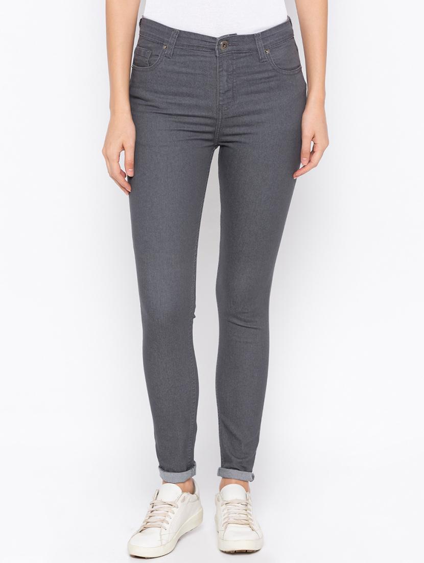 turn up hem skinny fit jeans - 15890269 - Zoom Image - 0