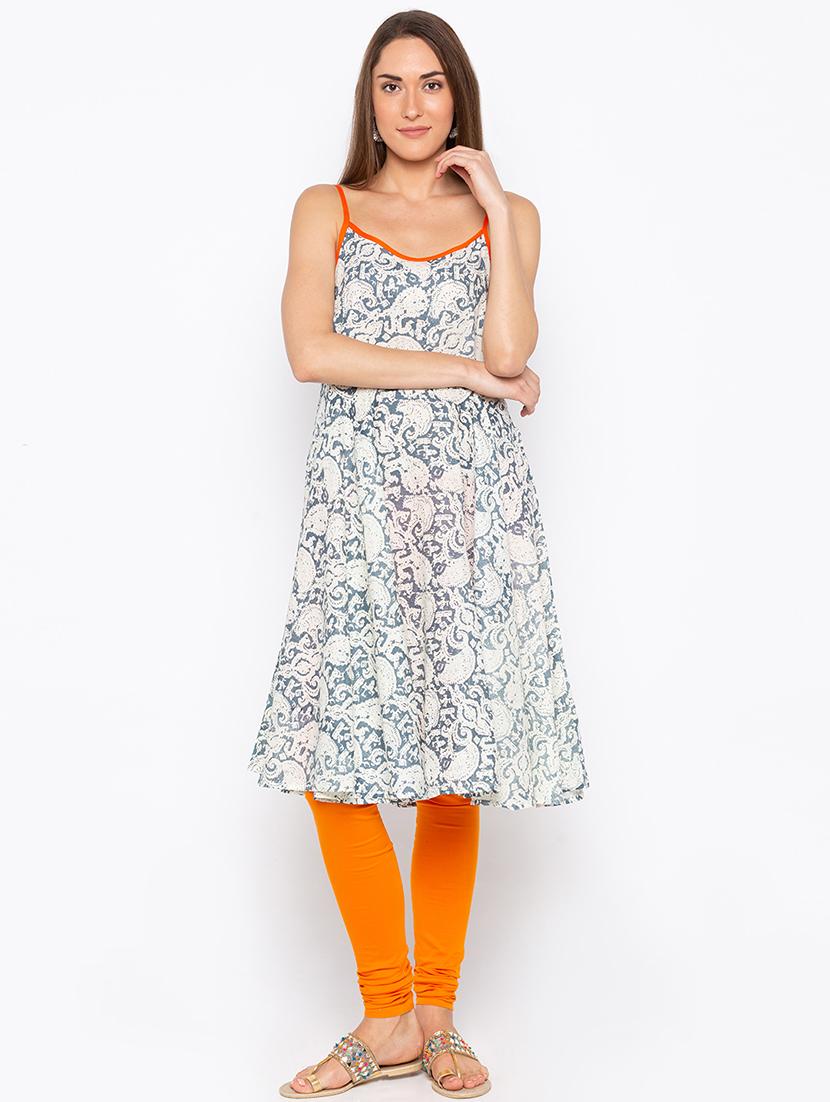 a-line printed kurta - 15890279 - Zoom Image - 0