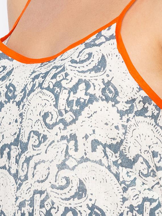 a-line printed kurta - 15890279 - Standard Image - 3