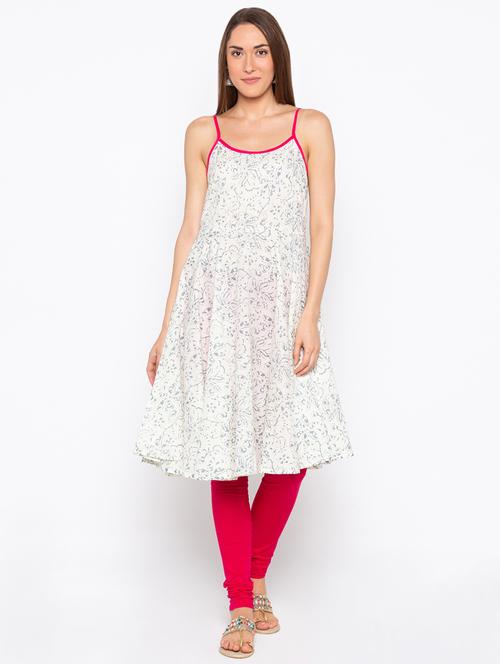a-line printed kurta - 15890280 -  Standard Image - 0