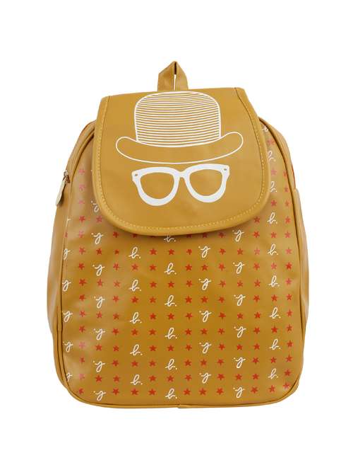 yellow silk fashion backpack - 15890706 - Standard Image - 0