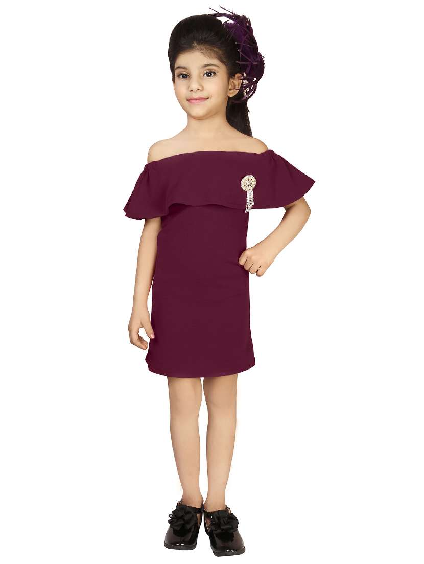 girls off shoulder frock - 15893044 - Standard Image - 3
