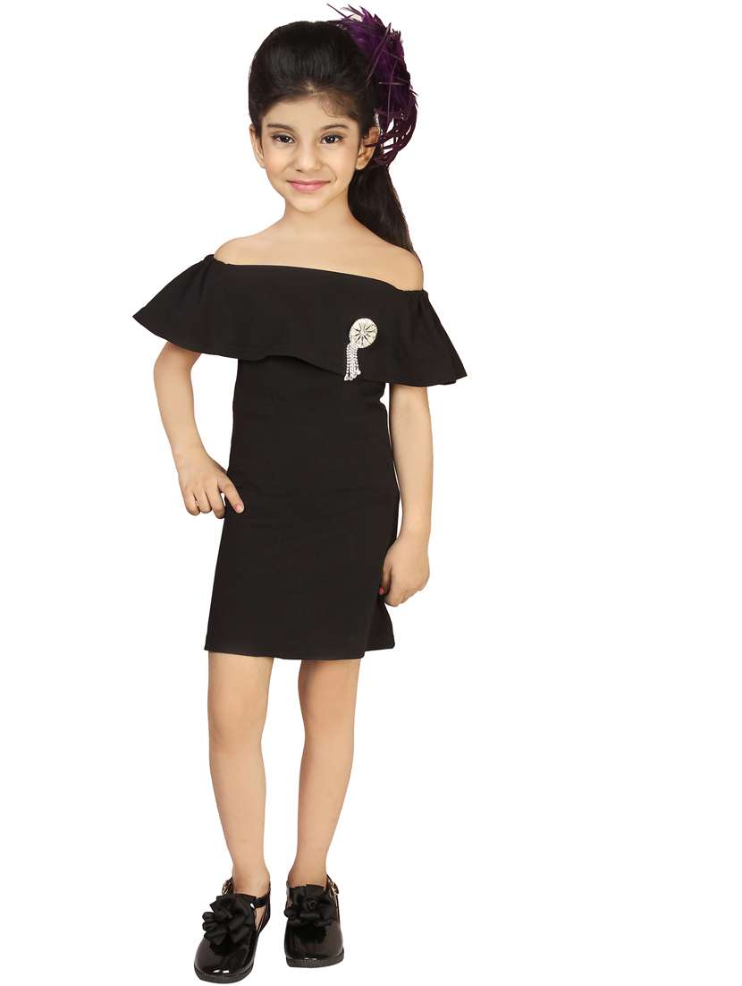 girls off shoulder frock - 15893045 - Standard Image - 3