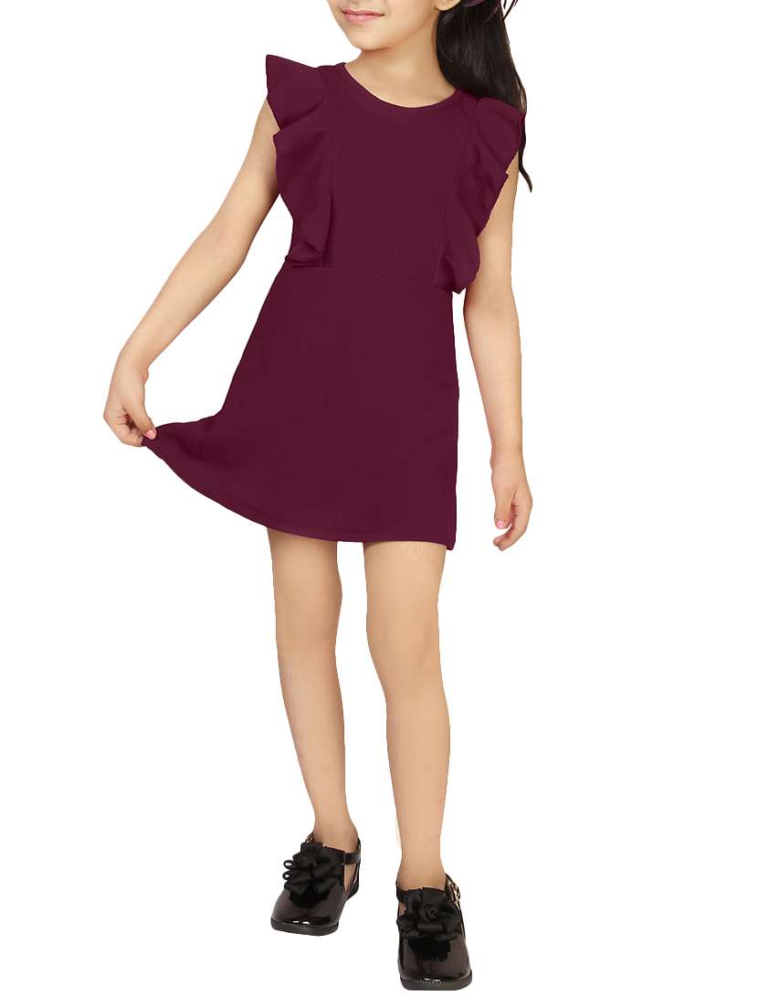 purple cotton blend frock - 15893052 -  Zoom Image - 0