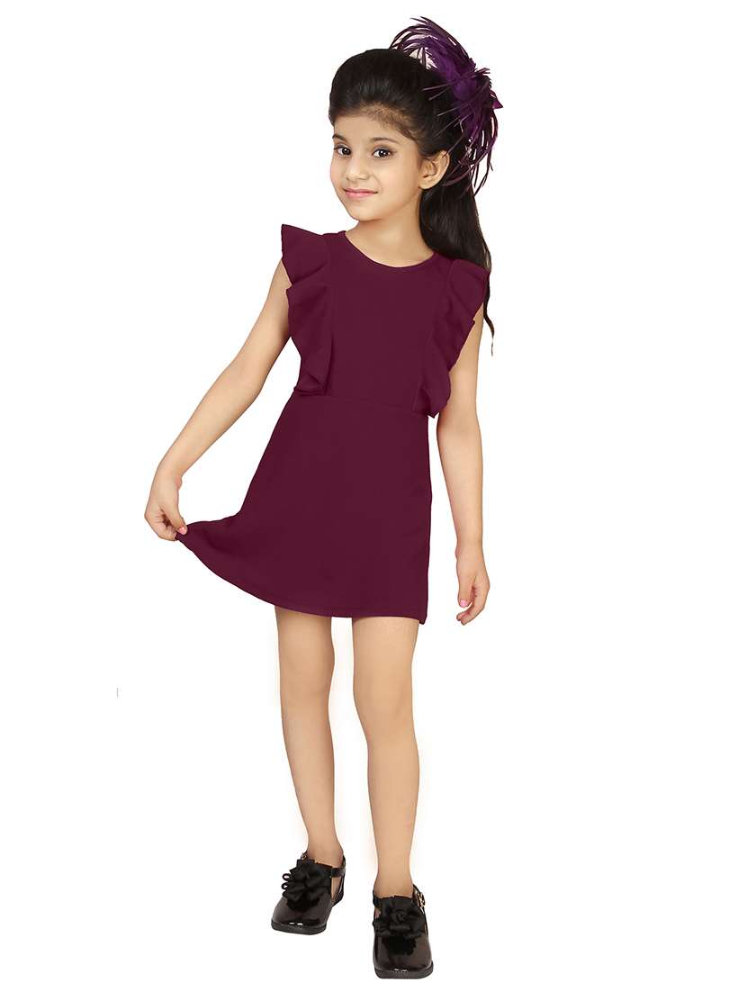 purple cotton blend frock - 15893052 -  Standard Image - 3