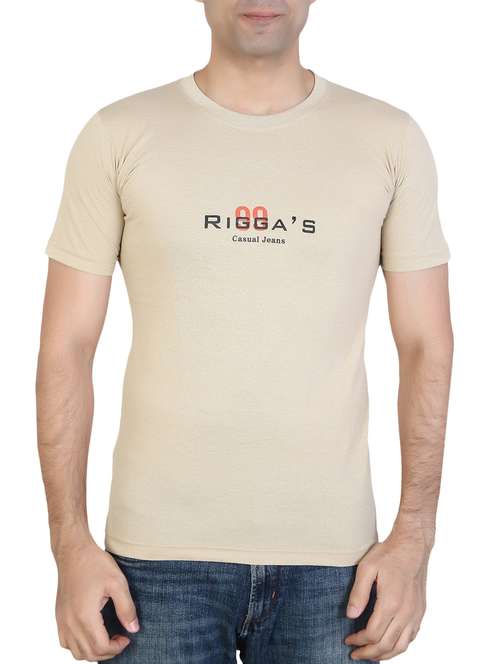 beige cotton blend t-shirt - 15894012 -  Standard Image - 0