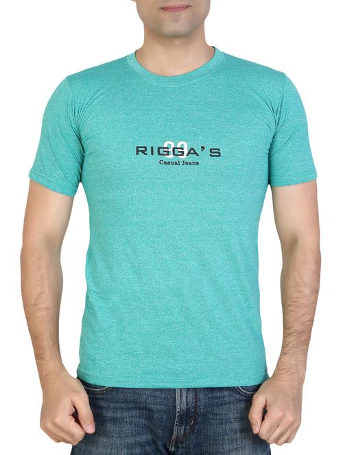 green cotton blend t-shirt - 15894019 - Standard Image - 0