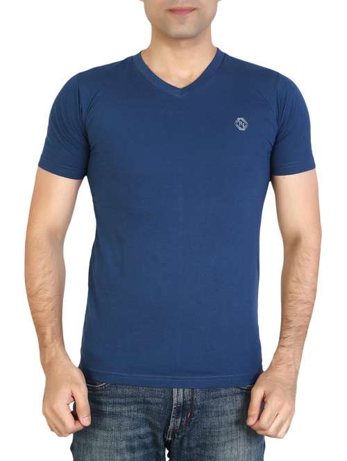 men solid v-neck t-shirt - 15894028 -  Standard Image - 0