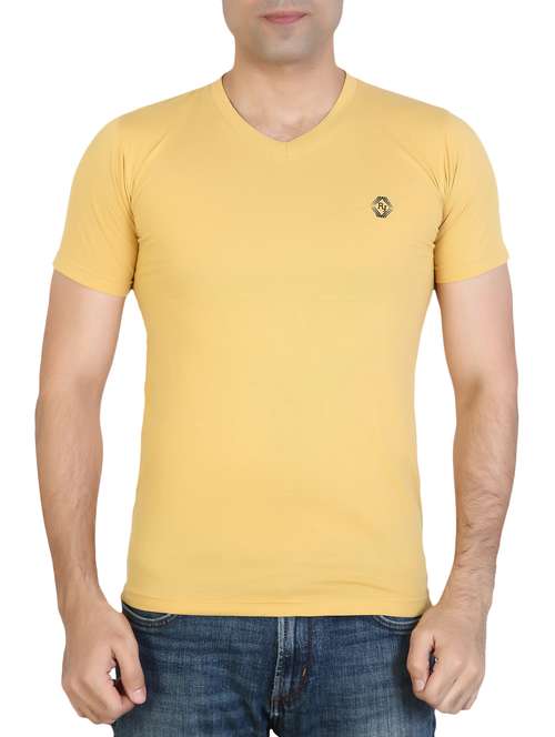 yellow cotton blend t-shirt - 15894033 -  Standard Image - 0